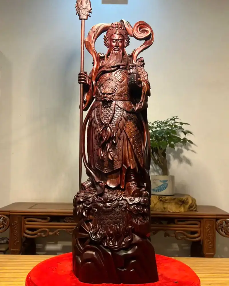 Tượng Quan Công Gỗ Tử Đàn