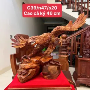 Tượng Đại Bàng Gỗ Sưa Bắc Liền Khối G5038