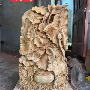 Tượng Cá Xiêm Gỗ Ngọc Am Sai To Đẹp Liền Khối Chất Nặng Nhiều Dầu G5065