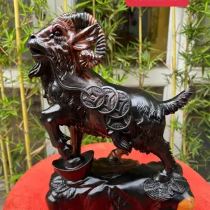 Tượng Dê Mun Hoa Hàng Đẹp Liền Khối G5321