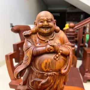 Tượng Di Lặc Chúc Phúc Gỗ Sưa Bắc Liền Khối G5058