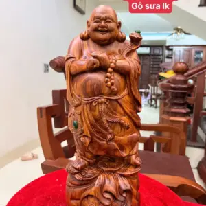 Tượng Di Lặc Chúc Phúc Gỗ Sưa Bắc Liền Đẹp G5129
