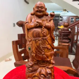 Tượng Di Lặc Chúc Phúc Gỗ Sưa Bắc Liền Đẹp G5129