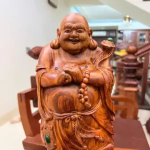 Tượng Di Lặc Chúc Phúc Gỗ Sưa Bắc Liền Đẹp G5129