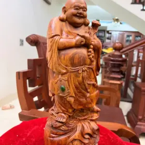 Tượng Di Lặc Chúc Phúc Gỗ Sưa Bắc Liền Đẹp G5129