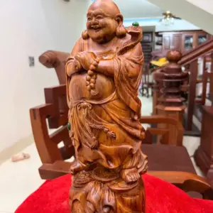Tượng Di Lặc Chúc Phúc Gỗ Sưa Bắc Liền Đẹp G5129