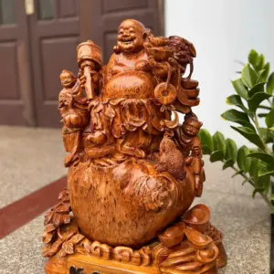 Tượng Di Lặc Nu Ngọc Am Hàng Đẹp Nu Kín Liền Khối G5308