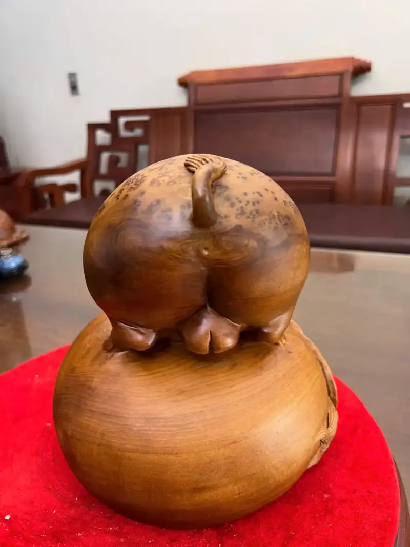 Tượng Heo Nằm Bao Tiền Nu Ngọc Am Liền Khối G5148
