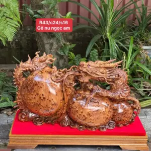 nhat-long-nha-ngoc-go-nu-ngoc-G5339-1 Tượng Nhất Long Nhả Ngọc Gỗ Nu Ngọc Am Kích Thước K Tính Kỷ Liền Khối G5339