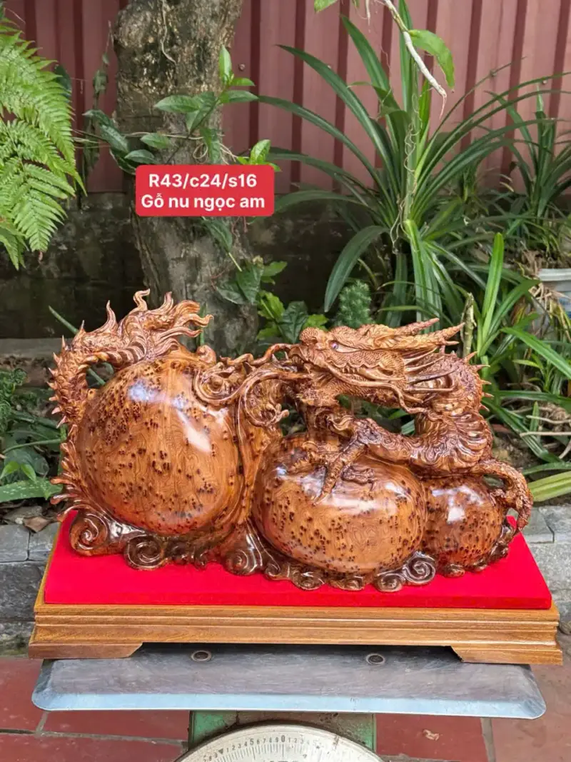 nhat-long-nha-ngoc-go-nu-ngoc-G5339-1 Tượng Nhất Long Nhả Ngọc Gỗ Nu Ngọc Am Kích Thước K Tính Kỷ Liền Khối G5339
