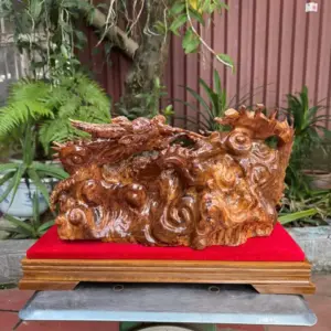 nhat-long-nha-ngoc-go-nu-ngoc-G5339-2 Tượng Nhất Long Nhả Ngọc Gỗ Nu Ngọc Am Kích Thước K Tính Kỷ Liền Khối G5339
