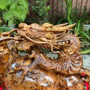 nhat-long-nha-ngoc-go-nu-ngoc-G5339-7 Tượng Nhất Long Nhả Ngọc Gỗ Nu Ngọc Am Kích Thước K Tính Kỷ Liền Khối G5339