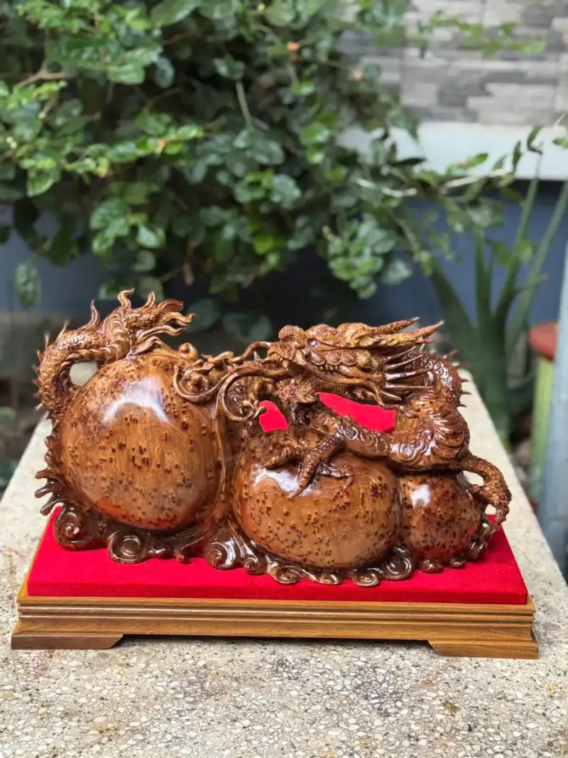 nhat-long-nha-ngoc-go-nu-ngoc-G5339-8 Tượng Nhất Long Nhả Ngọc Gỗ Nu Ngọc Am Kích Thước K Tính Kỷ Liền Khối G5339