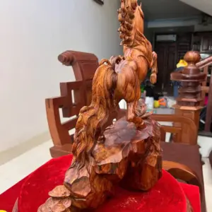 Tượng Nhất Mã Gỗ Sưa Bắc Hàng Kỹ G5018