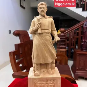 Tượng Trần Quốc Tuấn Ngọc Am Liền Khối G5034