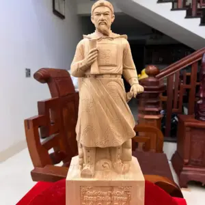 Tượng Trần Quốc Tuấn Ngọc Am Liền Khối G5034
