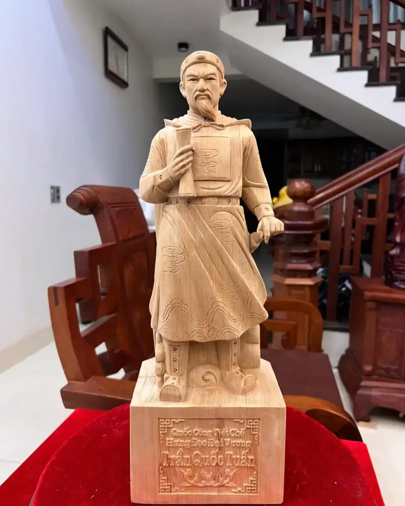 Tượng Trần Quốc Tuấn Ngọc Am Liền Khối G5034