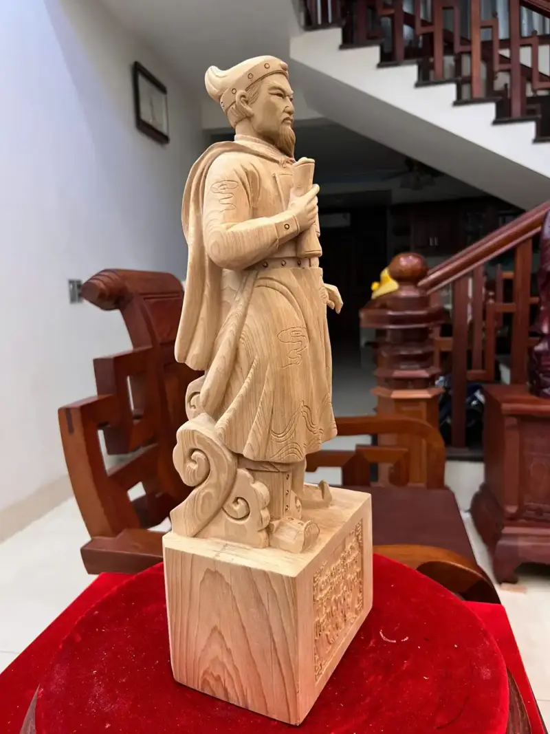 Tượng Trần Quốc Tuấn Ngọc Am Liền Khối G5034