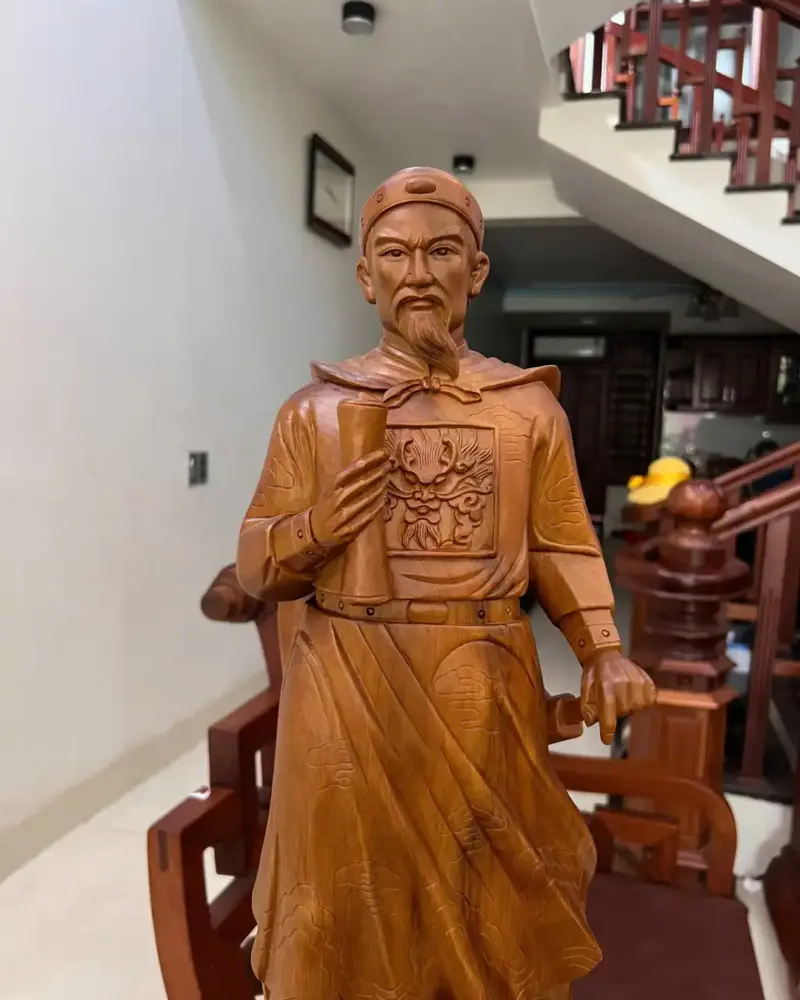 Tượng Trần Quốc Tuấn Ngọc Am Liền Khối G5035