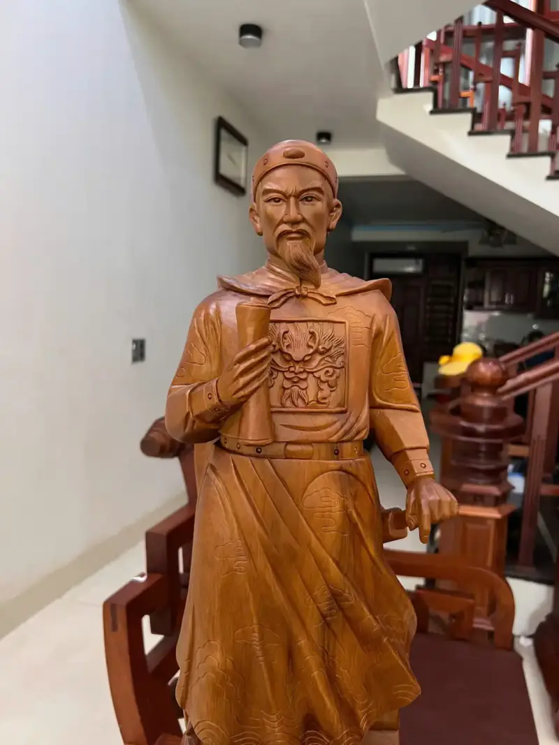 Tượng Trần Quốc Tuấn Ngọc Am Liền Khối G5035