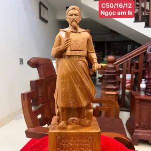 Tượng Trần Quốc Tuấn Ngọc Am Liền Khối G5061