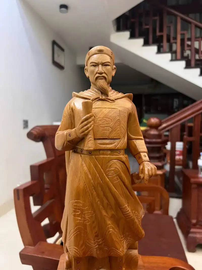 Tượng Trần Quốc Tuấn Ngọc Am Liền Khối G5061