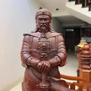 tran-quoc-tuan-go-tu-an-G5154-4_Trần Quốc Tuấn Gỗ Tử Đàn Liền Đẹp Giá 9.500 Triệu Kích Thước Cao 70cm, Ngang 23cm, Sâu 21cm Tượng Trần Quốc Tuấn Gỗ Tử Đàn Liền Đẹp G5154