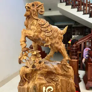 z7632525509877_fb8abcbb5fac293cc7a2eec97d4f8f74 Tượng Gỗ Nhất Dê Gỗ Ngọc Am To Đẹp Gỗ Già Đang Lên Tuyết Liền Khối 76 - 46 - 22