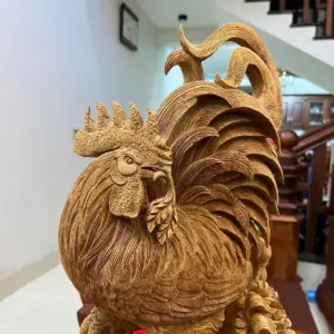 z7635194182748_f069be3db5f2b77856fc1c34fdbba877 Tượng Gỗ Nhất Kê Gỗ Ngọc Am Liền Khối Hàng Kỹ 50 - 30 - 17