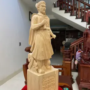 z7636589226135_89064f0d0dc6d0ee2508f47c43ed948b Tượng Gỗ Trần Quốc Tuấn Gỗ Ngọc Am Liền Khối 80 - 23 - 18