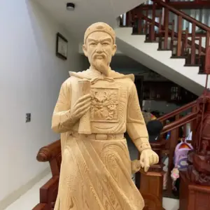 z7636589235542_0bdfa57149b7b0445a606f1b504265c6 Tượng Gỗ Trần Quốc Tuấn Gỗ Ngọc Am Liền Khối 80 - 23 - 18