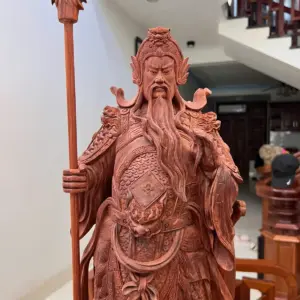 z7636686832412_cd9586cd2675e4f9e564c6e0cf3e353c Tượng Gỗ Quan Công Chống Đao Gỗ Tử Đàn Mộc 70 - 23 - 22