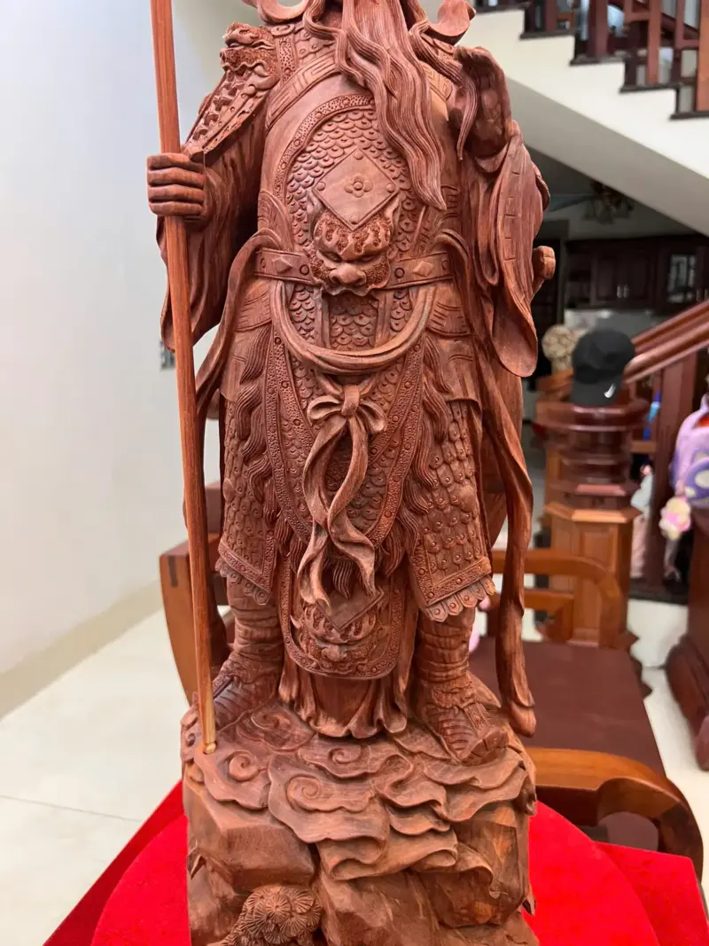 z7636686836683_5108fc092390be0dee7d11e135468588 Tượng Gỗ Quan Công Chống Đao Gỗ Tử Đàn Mộc 70 - 23 - 22