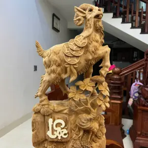 z7638394698855_2b0d560a5eabb9fd6286f206f98a08c6 Tượng Gỗ Nhất Dê Gỗ Ngọc Am Liền Khối Gỗ Già Thơm 73 - 35 - 15