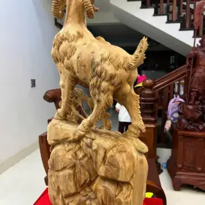 z7638394718921_285d4dc932e742d6dfd6ad0b7c5f9770 Tượng Gỗ Nhất Dê Gỗ Ngọc Am Liền Khối Gỗ Già Thơm 73 - 35 - 15