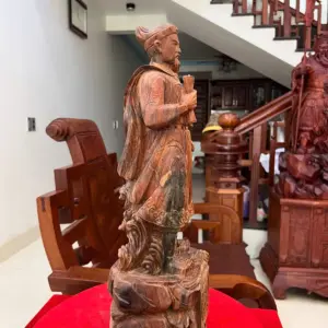 z7642625279060_ec0f5f26201d476ee2706941459bd5d4 Tượng Gỗ Trần Quốc Tuấn Gỗ Trắc Việt Liền Khối 50 - 17 - 14