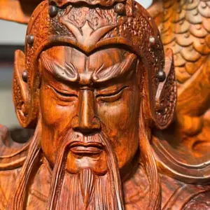 Tượng Quan Công Gỗ Trắc Cao 102cm