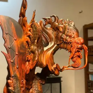 Tượng Quan Công Gỗ Trắc Cao 102cm