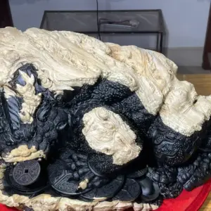 z7747504507805_3f4b9693e19d878155c2a8ebb9b8bec2 Tượng Cóc Gỗ Nu Mun Cao 32cm