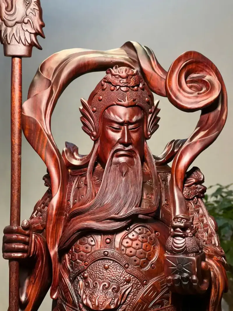 Tượng Quan Công Gỗ Tử Đàn