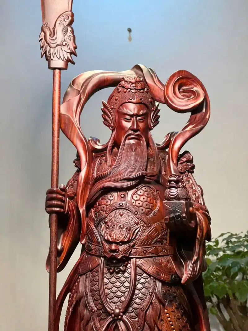 Tượng Quan Công Gỗ Tử Đàn