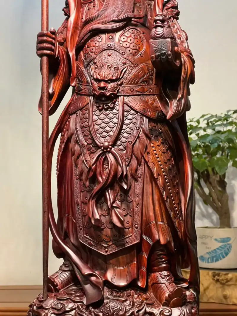 Tượng Quan Công Gỗ Tử Đàn