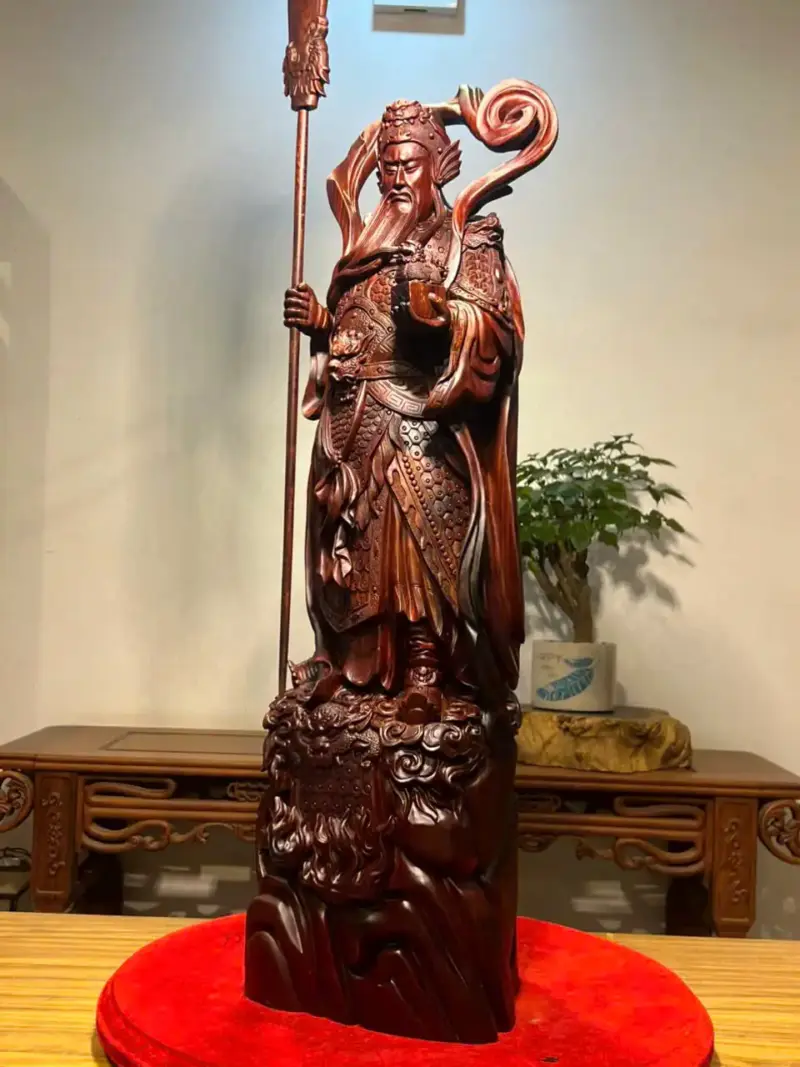 Tượng Quan Công Gỗ Tử Đàn