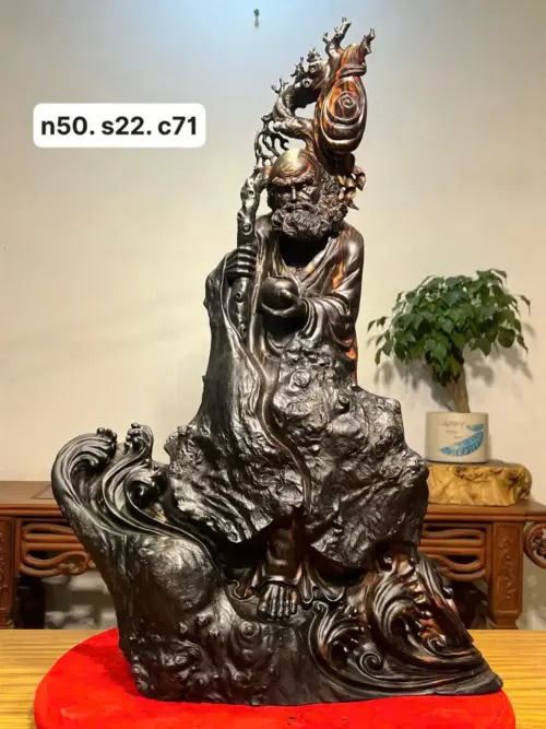 z7747535971817_b5cf3a4cde98b155936ca3bef9b2ea71 Tượng Đạt Gỗ Ma Mun Hoa Cao 71cm