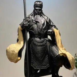 Tượng Quan Công Gỗ Nu Mun Cao 106cm