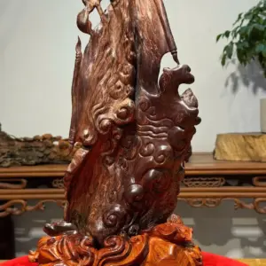 Tượng Phật Bà Gỗ Sưa Cao 46cm