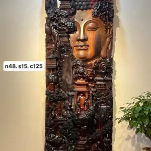 Tượng Diện Phật Gỗ Trắc Cao 125cm