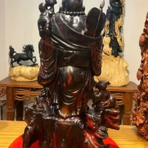 Tượng Di Lặc Gỗ Trắc Cao 68cm