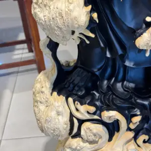 Tượng Đạt Ma Gỗ Nu Mun Cao 121cm