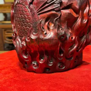 Tượng Quan Công Gỗ Tử Đàn Ấn Cao 50cm